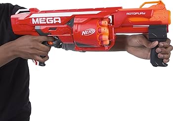 Amazon.com: Nerf N-Strike Mega Series RotoFury Blaster : Toys & Games