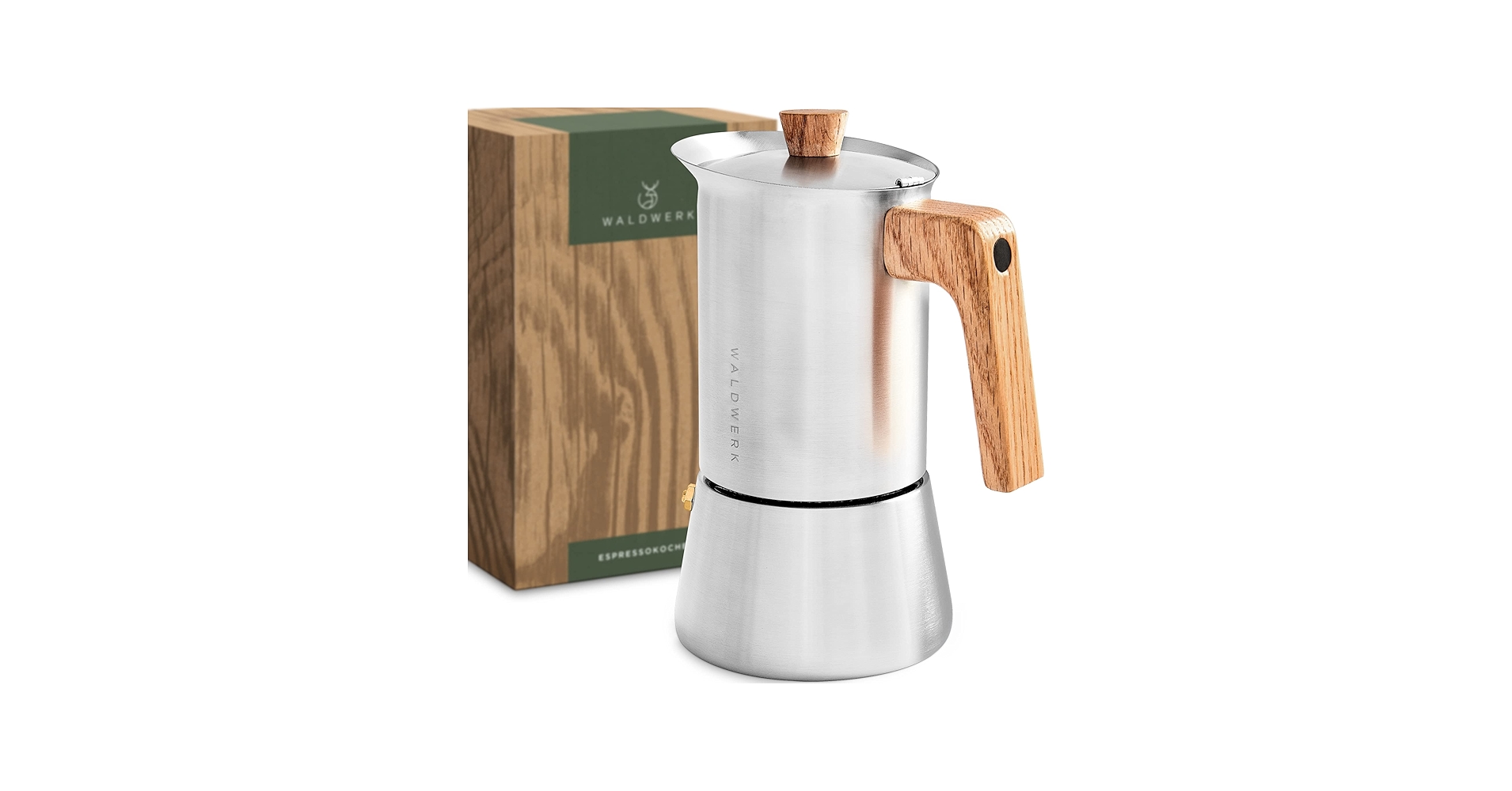 Amazon.com: WALDWERK Stainless Steel Moka Pot (10oz) - Toxic Free