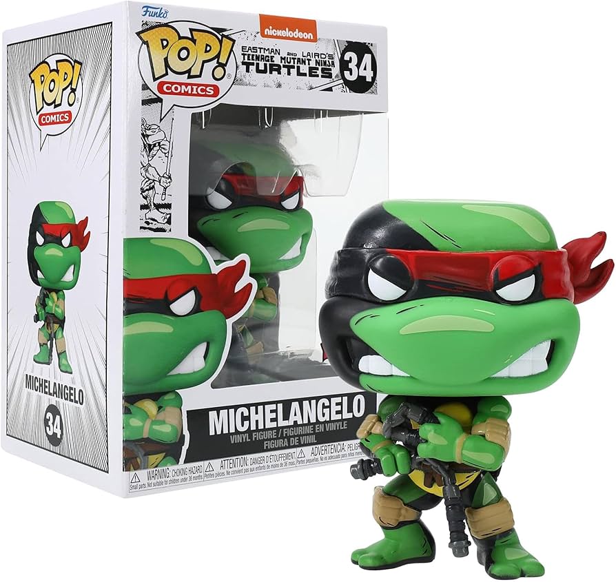 Amazon.com: Pop! Comics Teenage Mutant Ninja Turtles: Michelangelo