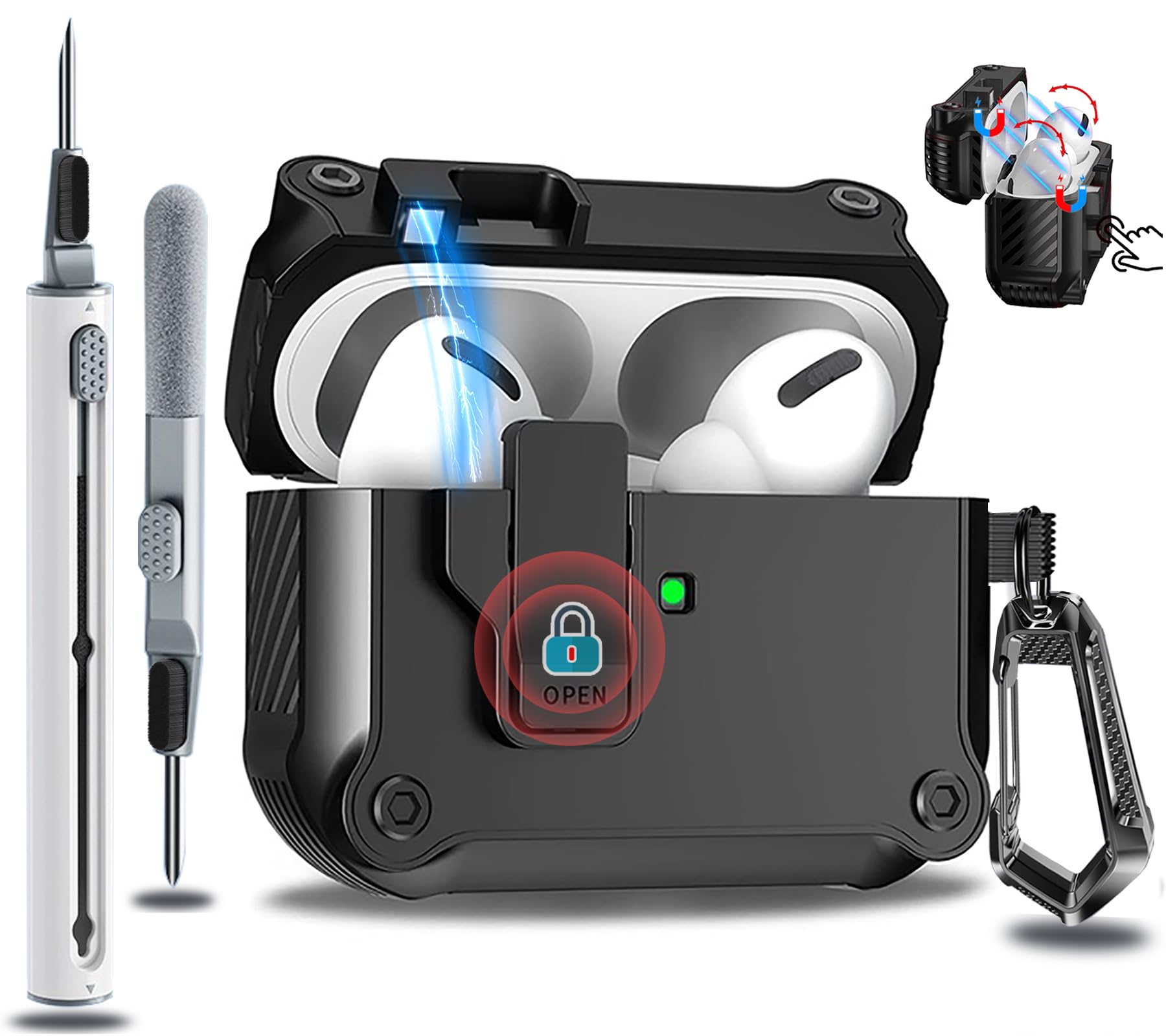 Amazon | OJBSEN AirPods Pro3 ケース 2025 AirPods Pro 第3世代