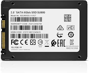 Amazon | ADATA 2.5インチ 内蔵SSD SU800シリーズ 512GB 3D NAND TLC