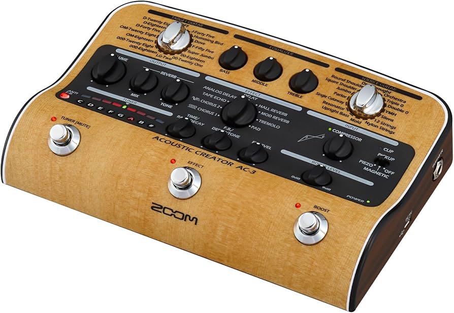 Amazon.co.jp: ZOOM ズーム AC-3 アコースティックギター用エフェクツ