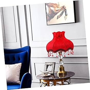 Amazon.co.jp: LIFKICH 布アートランプシェード 耐摩耗レース装飾