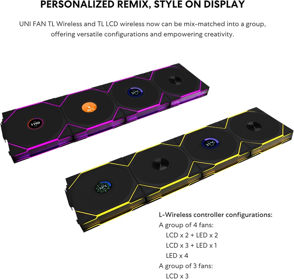 Amazon.com: Lian Li UNI Fan TL Wireless 120-Triple Pack-2.4 GHz