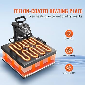 Amazon.com: VEVOR Heat Press Machine 8 in 1 Combo Heat Press 15x15