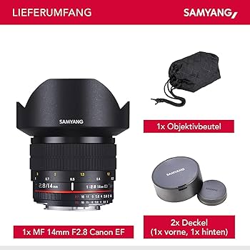 Amazon | SAMYANG 単焦点広角レンズ 14mm F2.8 キヤノン EF用 フル
