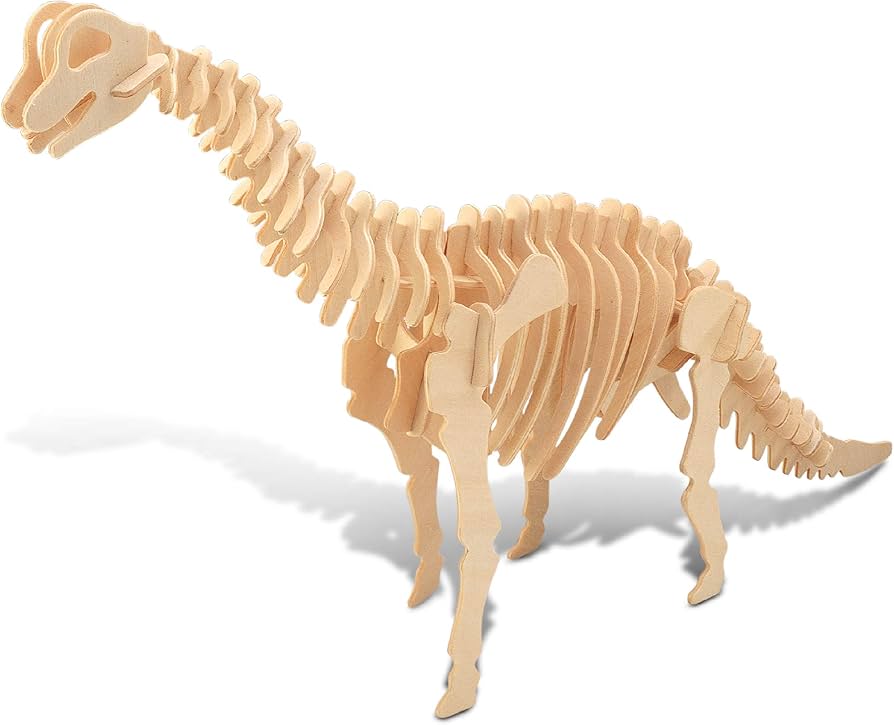 Amazon.co.jp: Puzzled 3Dパズル ブラキオサウルス 恐竜 ウッド