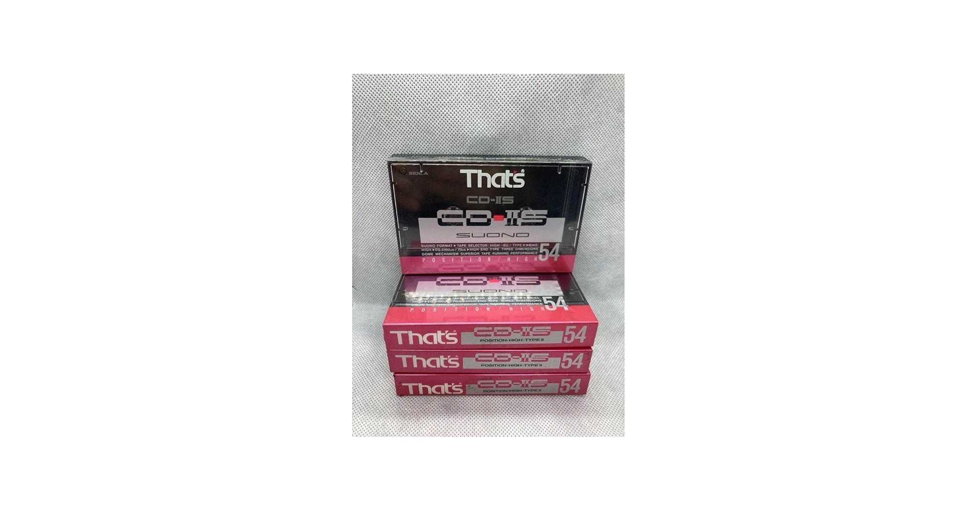 Amazon.co.jp: That's ザッツ カセットテープ C D-IIS 54 ハイポジ