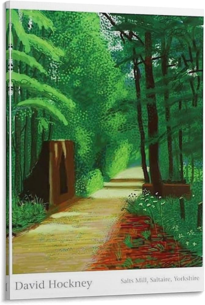 新品未使用】デイヴィッド・ホックニー ポスター David Hockney Amazon