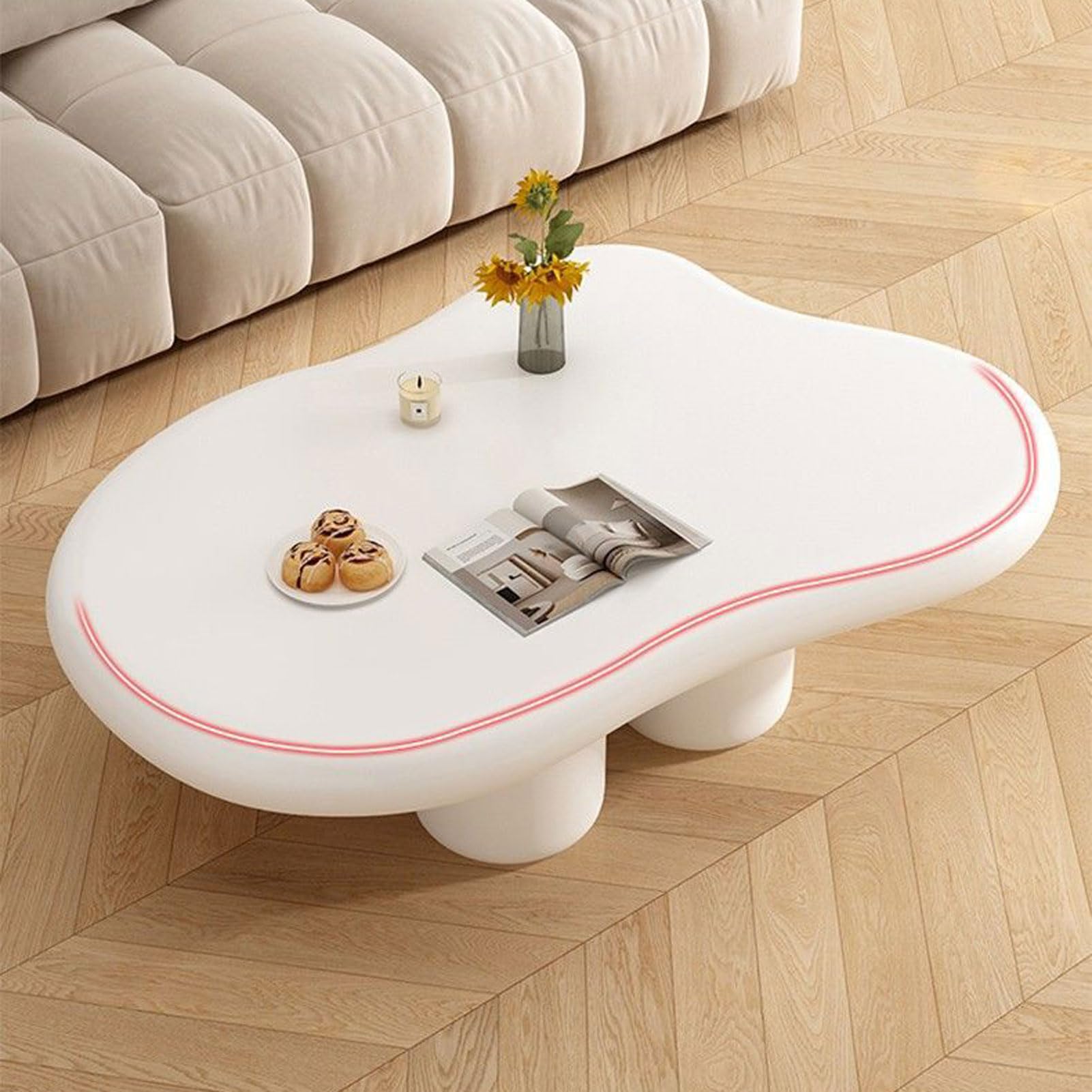 Amazon.co.jp: クラウドコーヒーテーブル、リビングルーム用モダンな