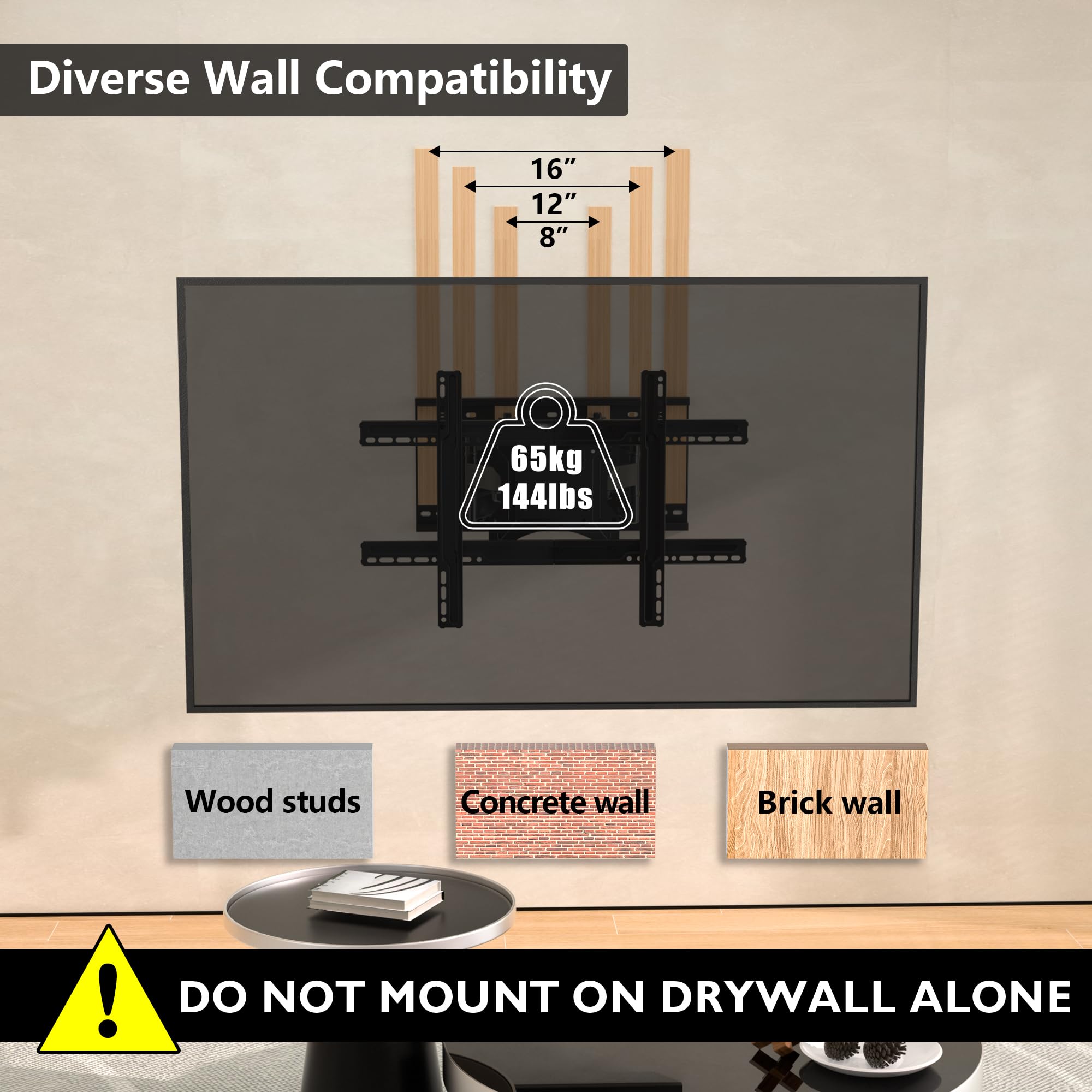 Amazon | BONTEC テレビ壁掛け金具 37-80インチ 大型 耐荷重65kg LCD