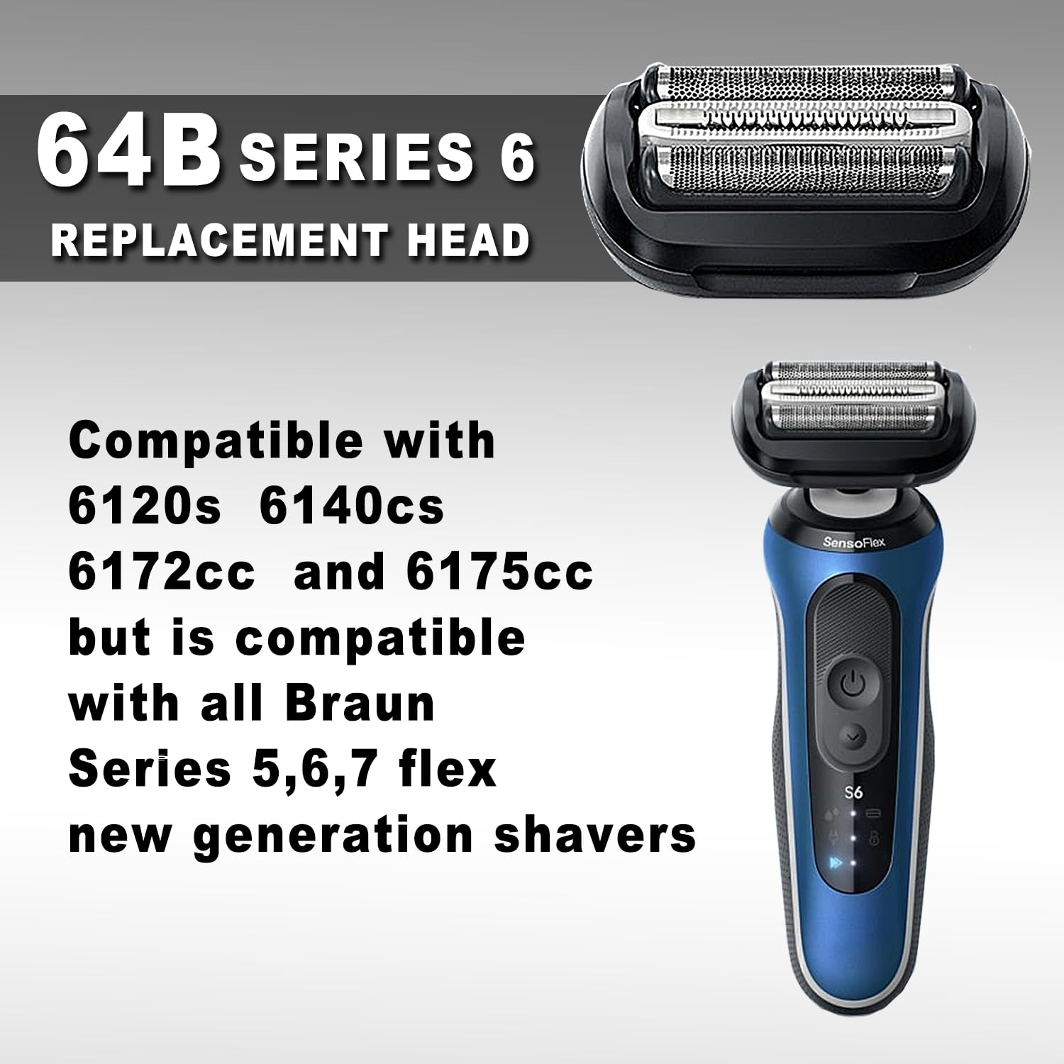 Amazon.com: 64B Series 6 Braun Electric Shaver Replacement Head