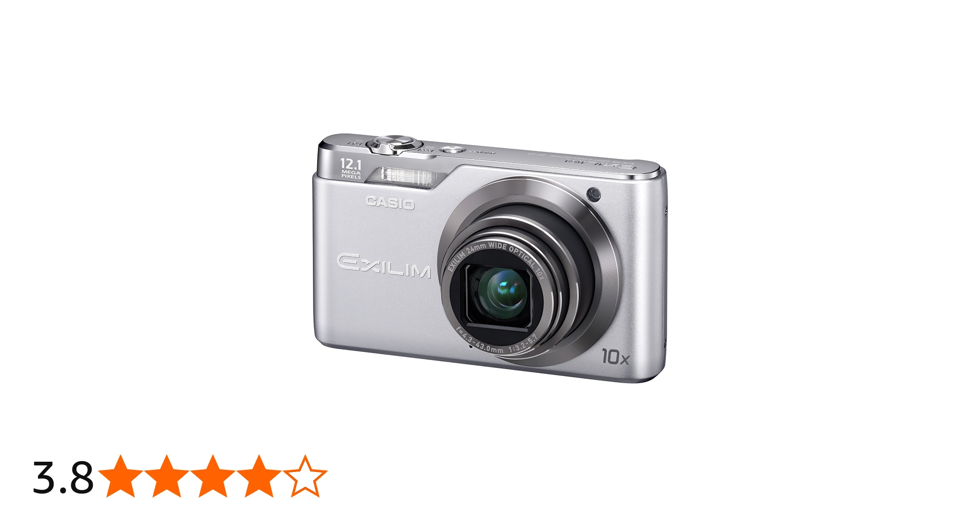 Casio Exilim EX-H5 Digital Camera - Silver (12.1MP, 10x Optical