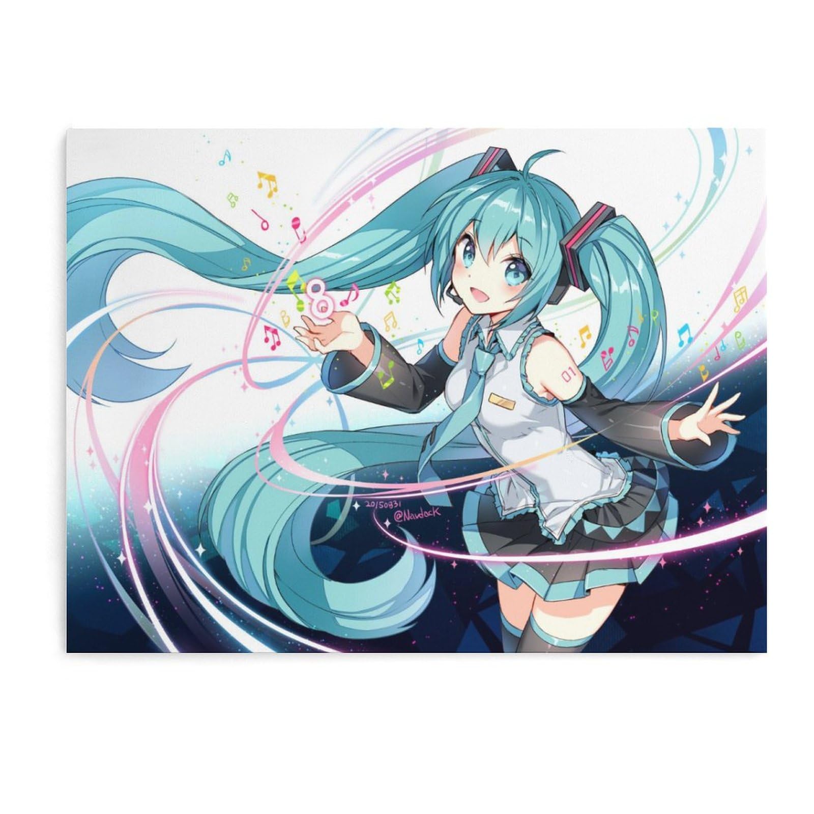 Amazon.co.jp: 初音ミク 掛け絵 ポスター アートパネル 壁掛け 飾り絵