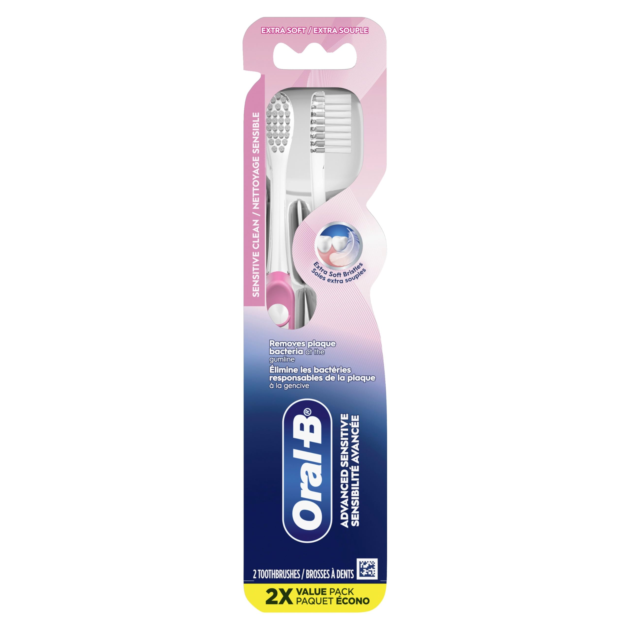 Oral-B Sensi-Soft Toothbrush, Ultra Soft, 2 count : Amazon.ca