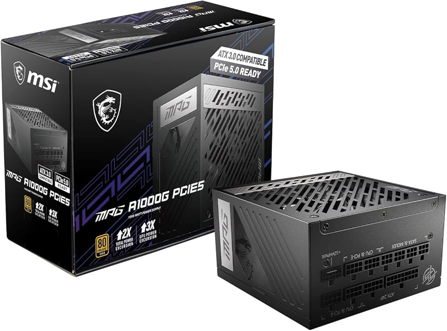 Amazon.com: MSI MPG A1000G PCIE 5 & ATX 3.0 Gaming Power Supply
