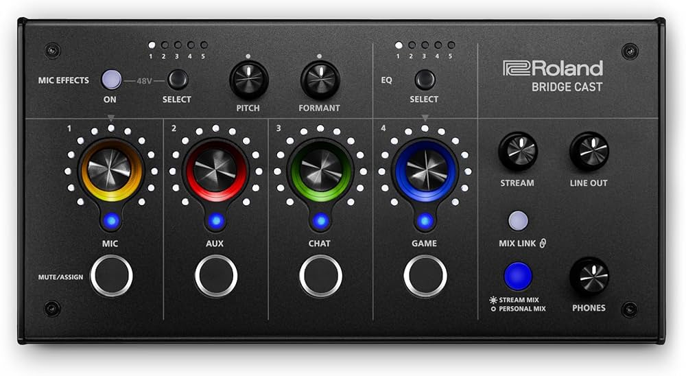 Roland BRIDGE CAST Dual Bus Gaming Mixer | Professional Audio
