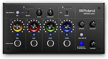 Amazon.com: Roland BRIDGE CAST Dual Bus Gaming Mixer in Black