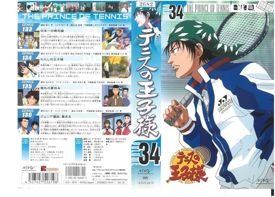 Amazon.co.jp: テニスの王子様 VOLUME34 皆川純子/許斐剛 VHS : ホビー