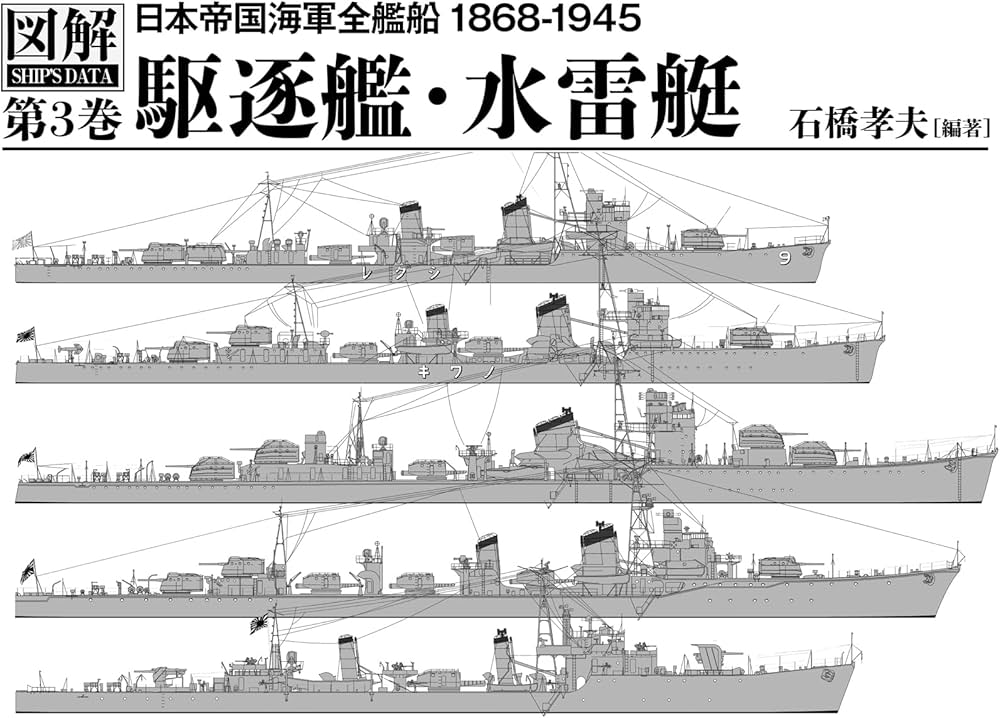 Amazon.co.jp: 図解 日本帝国海軍全艦船 1868-1945 第3巻 駆逐艦・水雷
