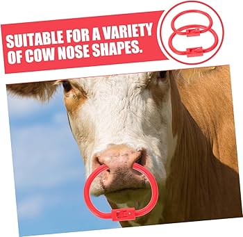 Amazon.co.jp: IWOWHERO 2個プラスチック製牛鼻輪 離乳用 牽引用