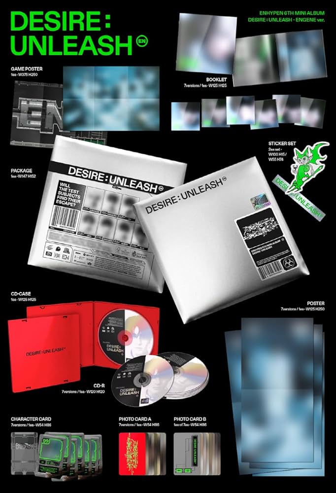 ENHYPEN DESIRE:UNLEASH 7形態 35枚 CD 本体 未開封 ENHYPEN DESIRE