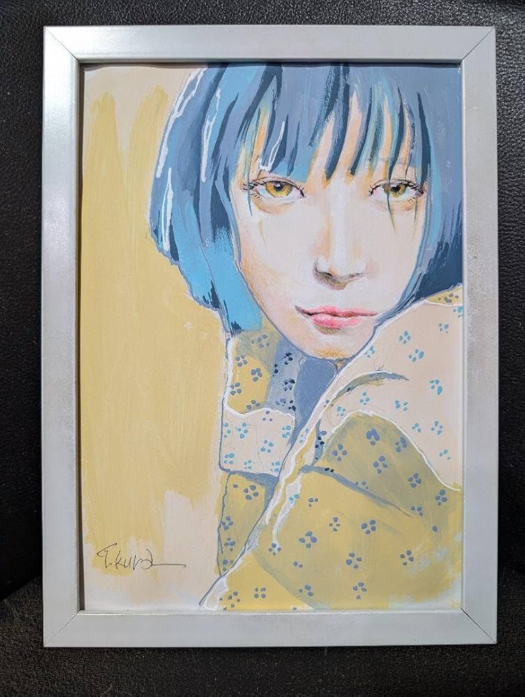 絵画 原画 ドローイング 水彩画 大正ロマン モダン 和装 絵画 原画