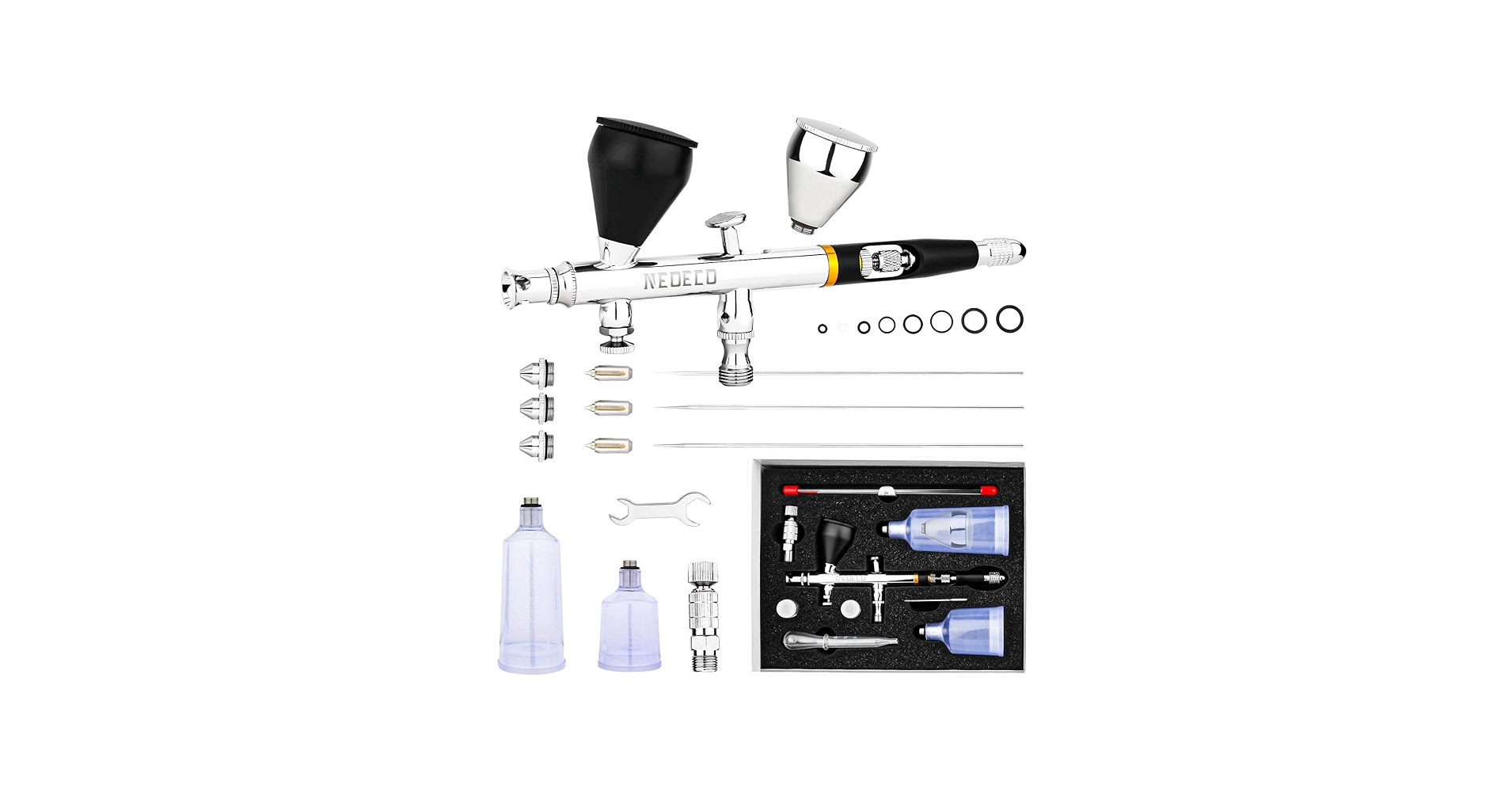 Amazon.com: NEOECO SJ83 Airbrush, Self-Centring Plug-in Nozzle