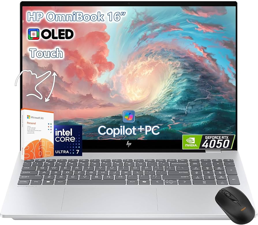 Amazon.com: HP OmniBook 7 Touchscreen Laptop -16inch OLED 120Hz