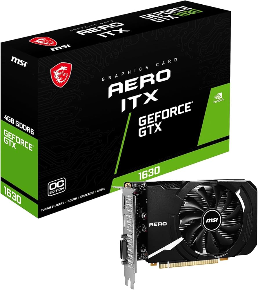 Amazon | MSI グラフィックスボード GeForce GTX 1630 AERO ITX 4G OC