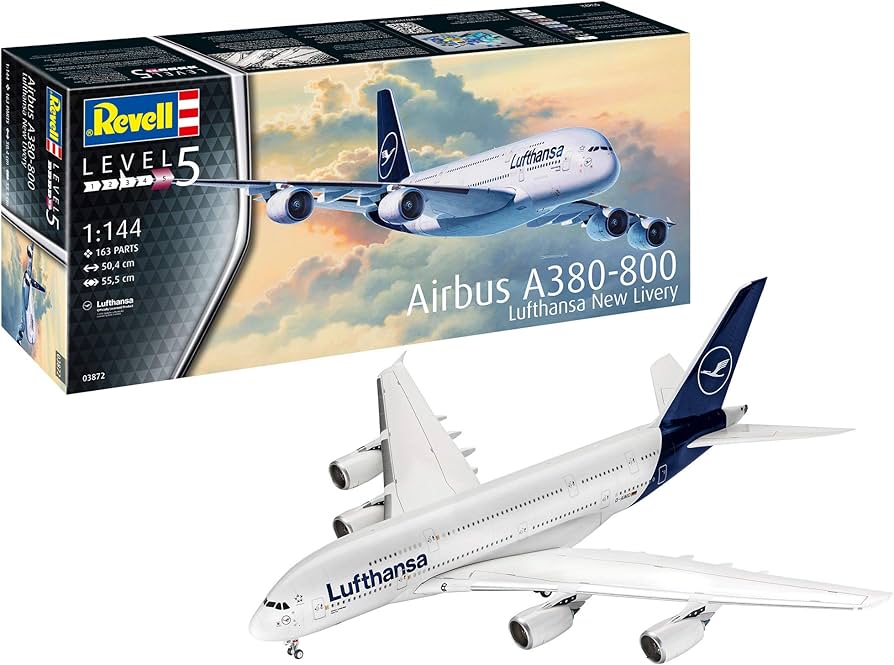 Amazon | ドイツレベル 1/144 エアバスA380-800 ルフトハンザ New
