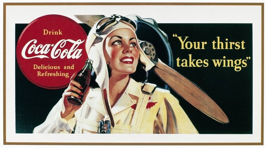 Amazon.co.jp: コカ・コーラ 広告 1941 Nworld War II テーマ コカ