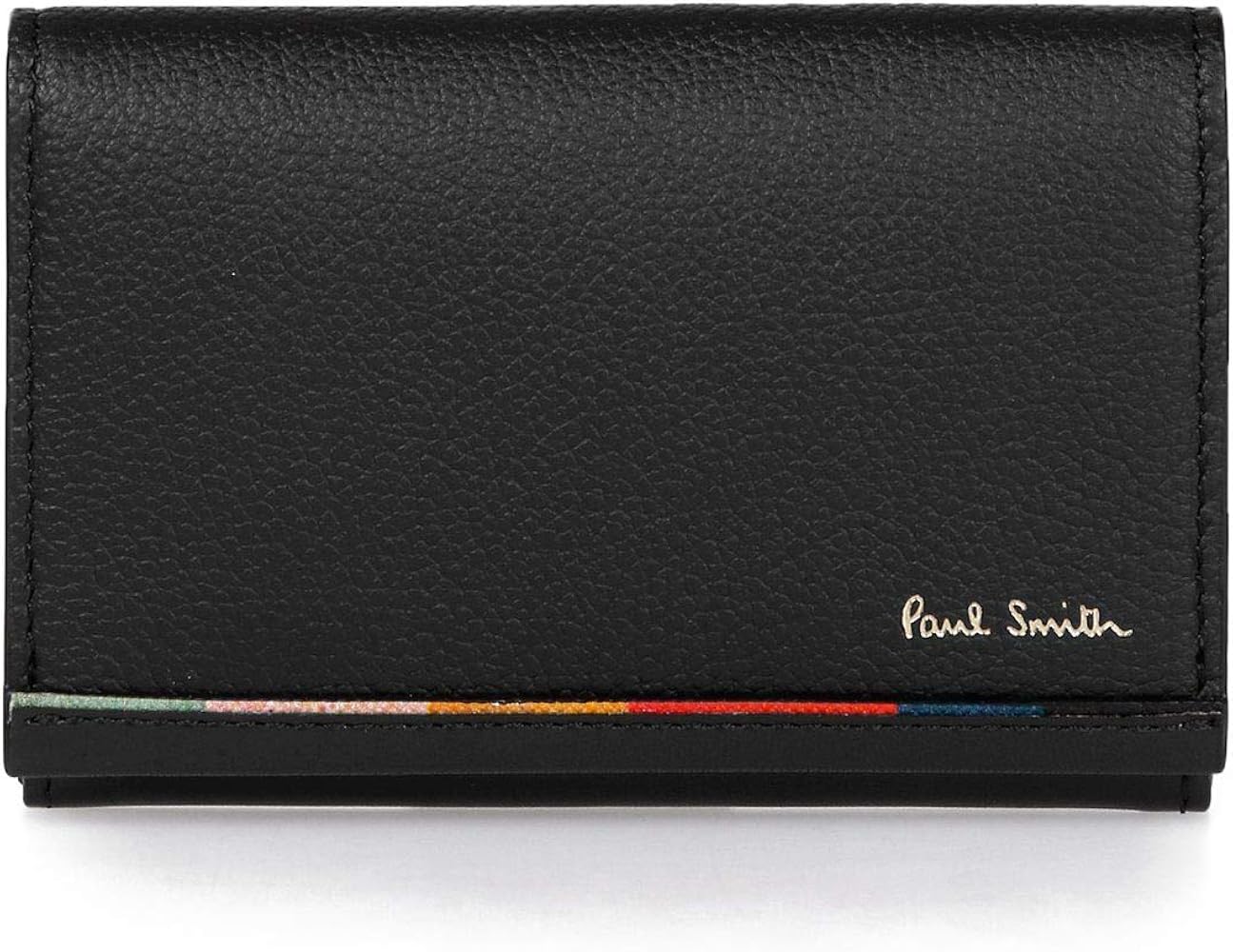 Amazon | [ポールスミス] 名入れ可 レイヤードストライプ 名刺入れ