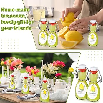 Amazon.com: Skybooly 20 Sets Swing Top Glass Bottles with Tags and