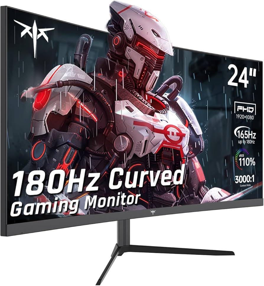 Amazon.com: KTC 24 Inch Curved Gaming Monitor, 180Hz FHD 1080P