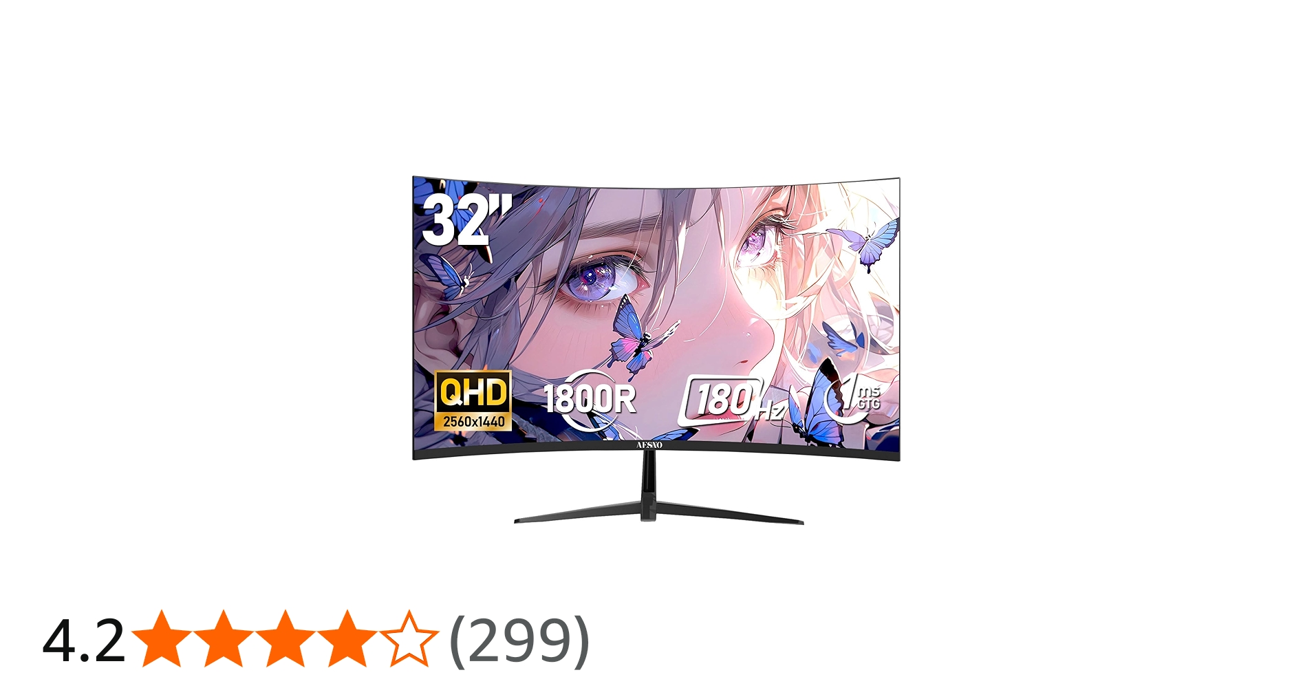 Amazon.co.jp: AESNO 32インチ ゲーミング モニター QHD 180Hz