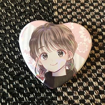 Amazon | 花とゆめLaLa きらきらハート型缶バッジ 多聞くん今どっち