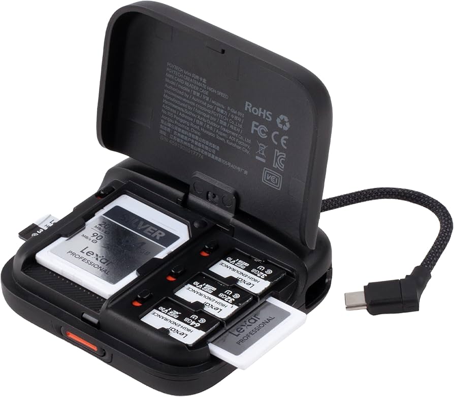 Amazon.co.jp: PGYTECH CreateMate 高速ミニカードリーダーケース 高速