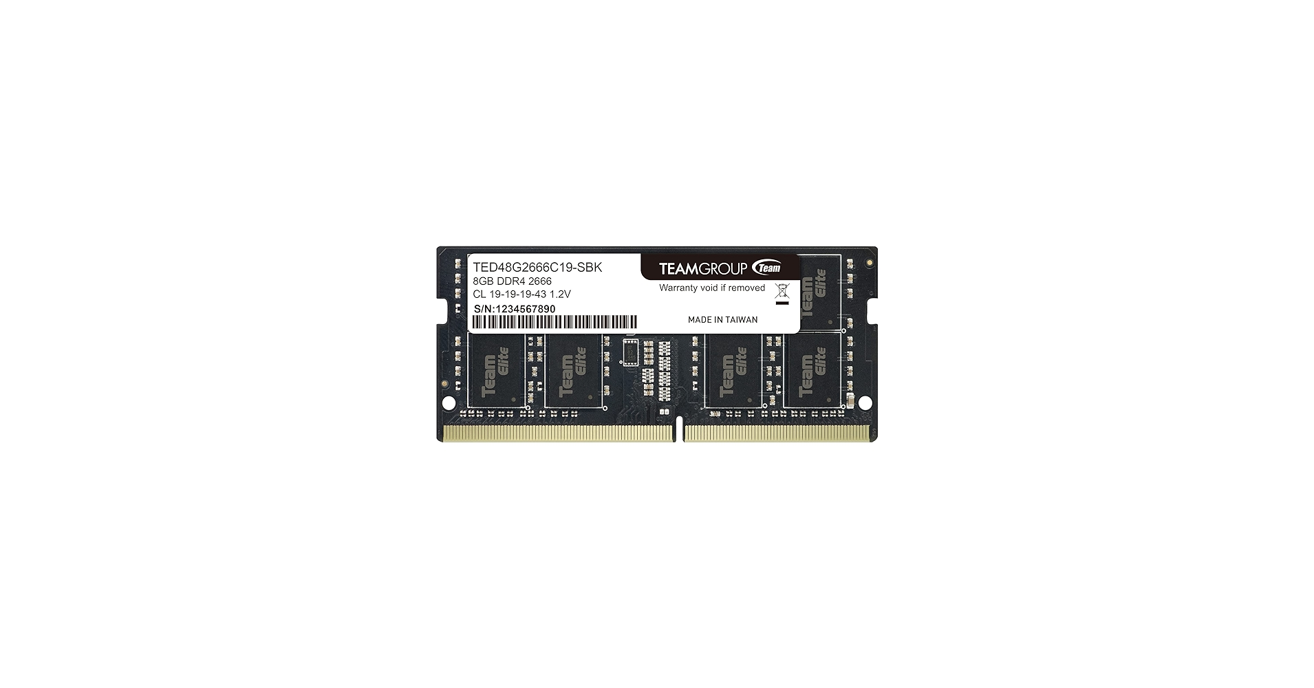 TEAMGROUP Elite DDR4 8GB Single 2666MHz PC4-21300 CL19 Unbuffered