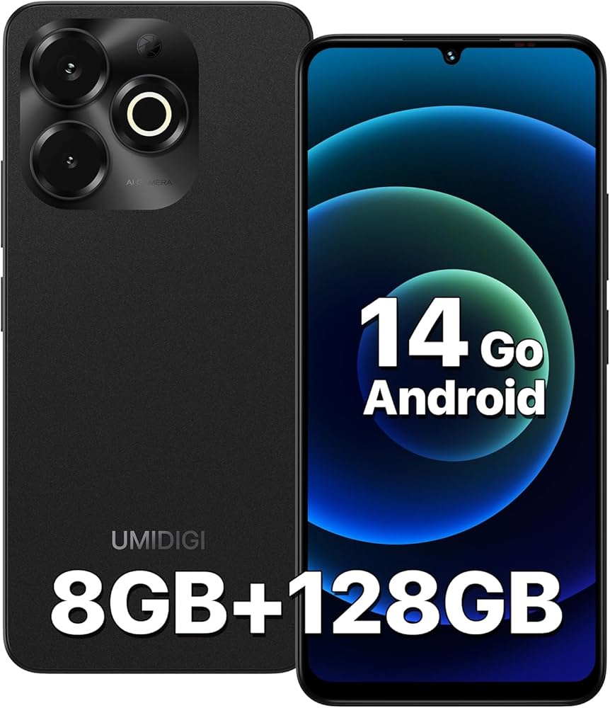 UMIDIGI G9x Mobile Phones, Android 14 Go Smartphone, 8(4+4) GB +