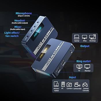 Amazon.co.jp: ACASIS 4K60fps HDMI キャプチャーボード Switch対応