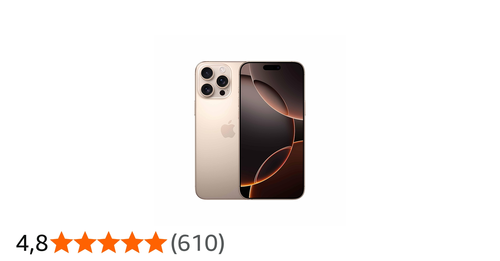 Apple iPhone 16 Pro Max (512 GB) – Titânio-deserto : Amazon.com.br