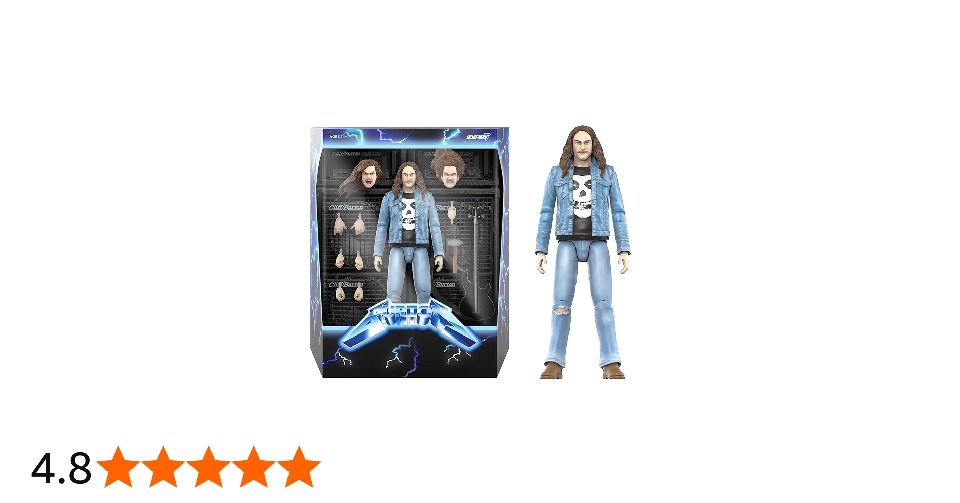 Amazon.co.jp: Super7 ULTIMATES!クリフバートン - 7インチ アクション