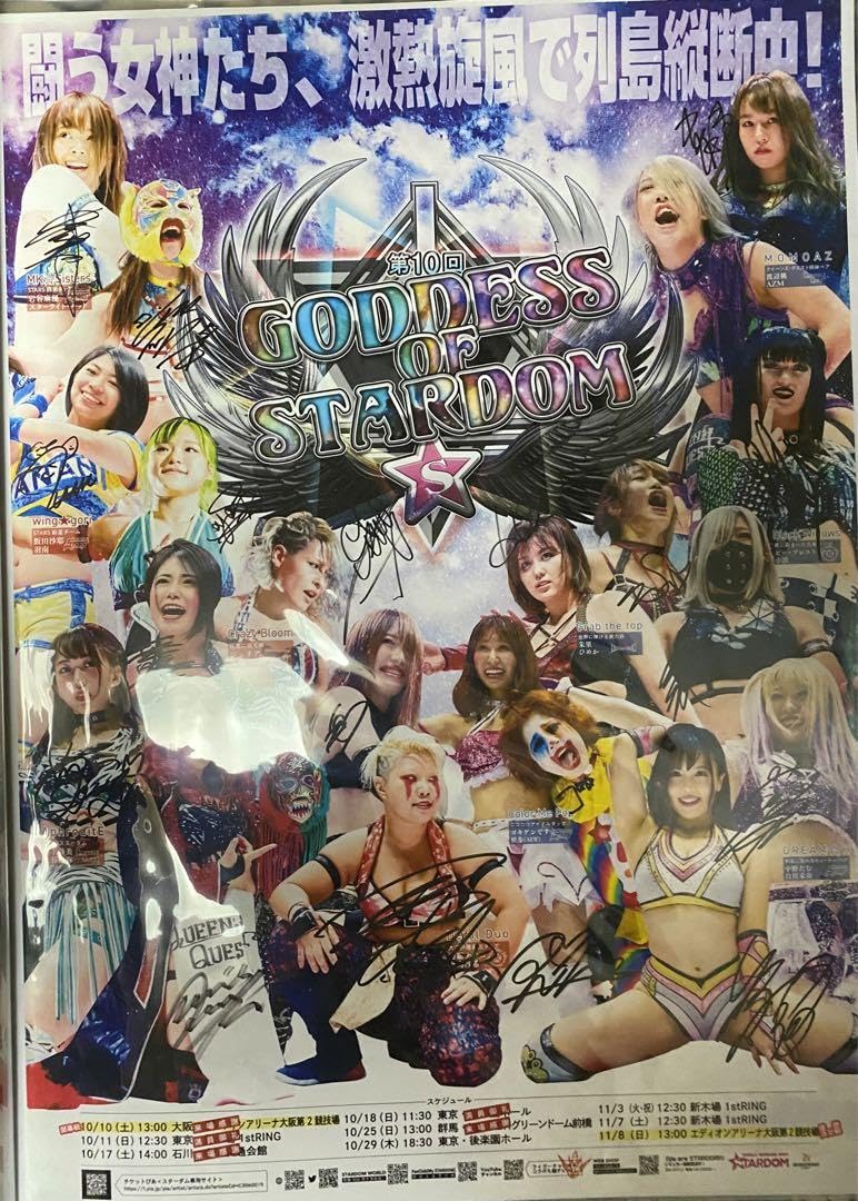 ジュリア スターダム WWE STARDOM VIP席特典直筆サイン入りポスター