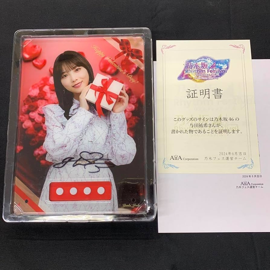 与田祐希直筆サイン入りチェキ乃木フェス額縁衣装