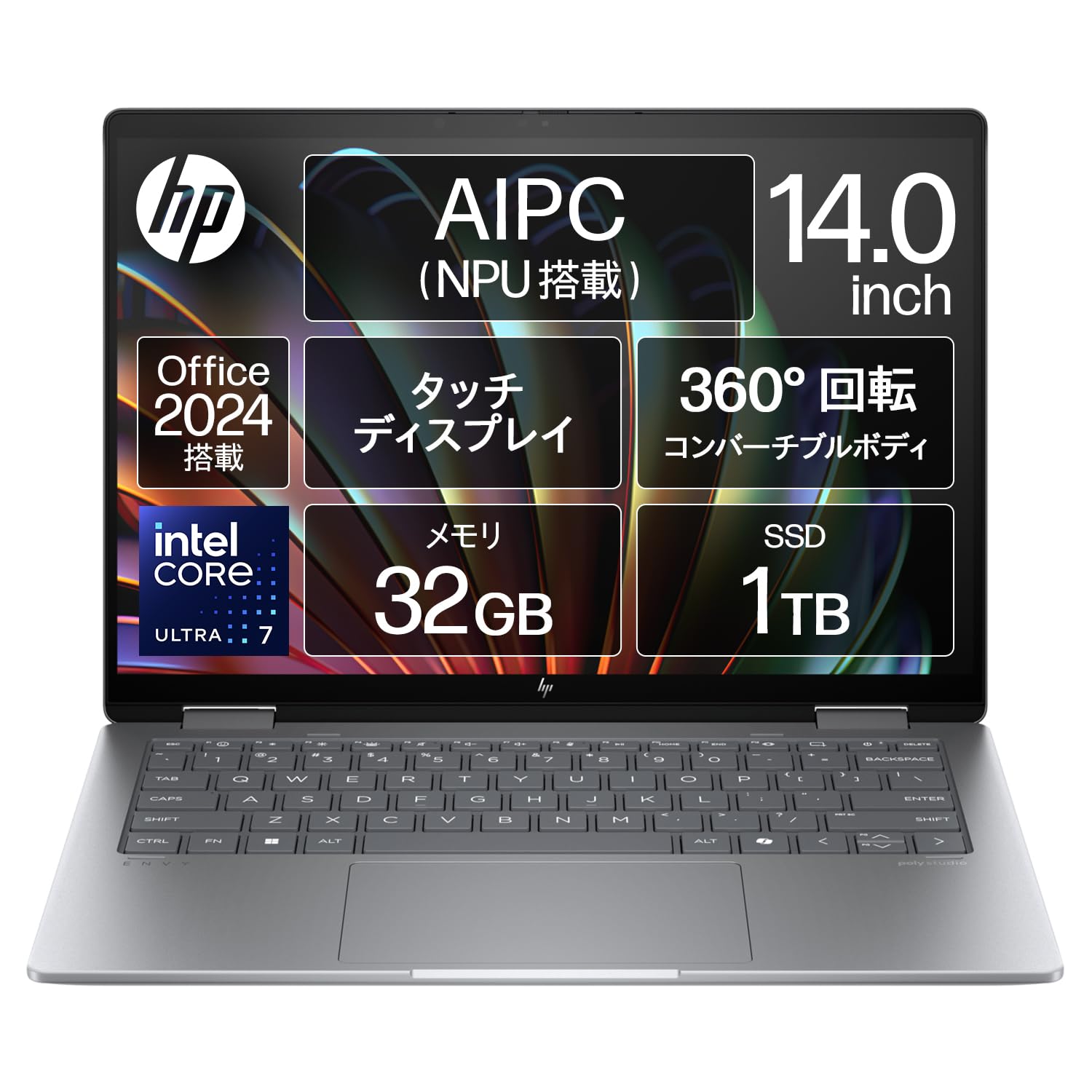 Amazon.co.jp: HP ノートパソコン Envy x360 14-fc 14.0インチ 2-in-1