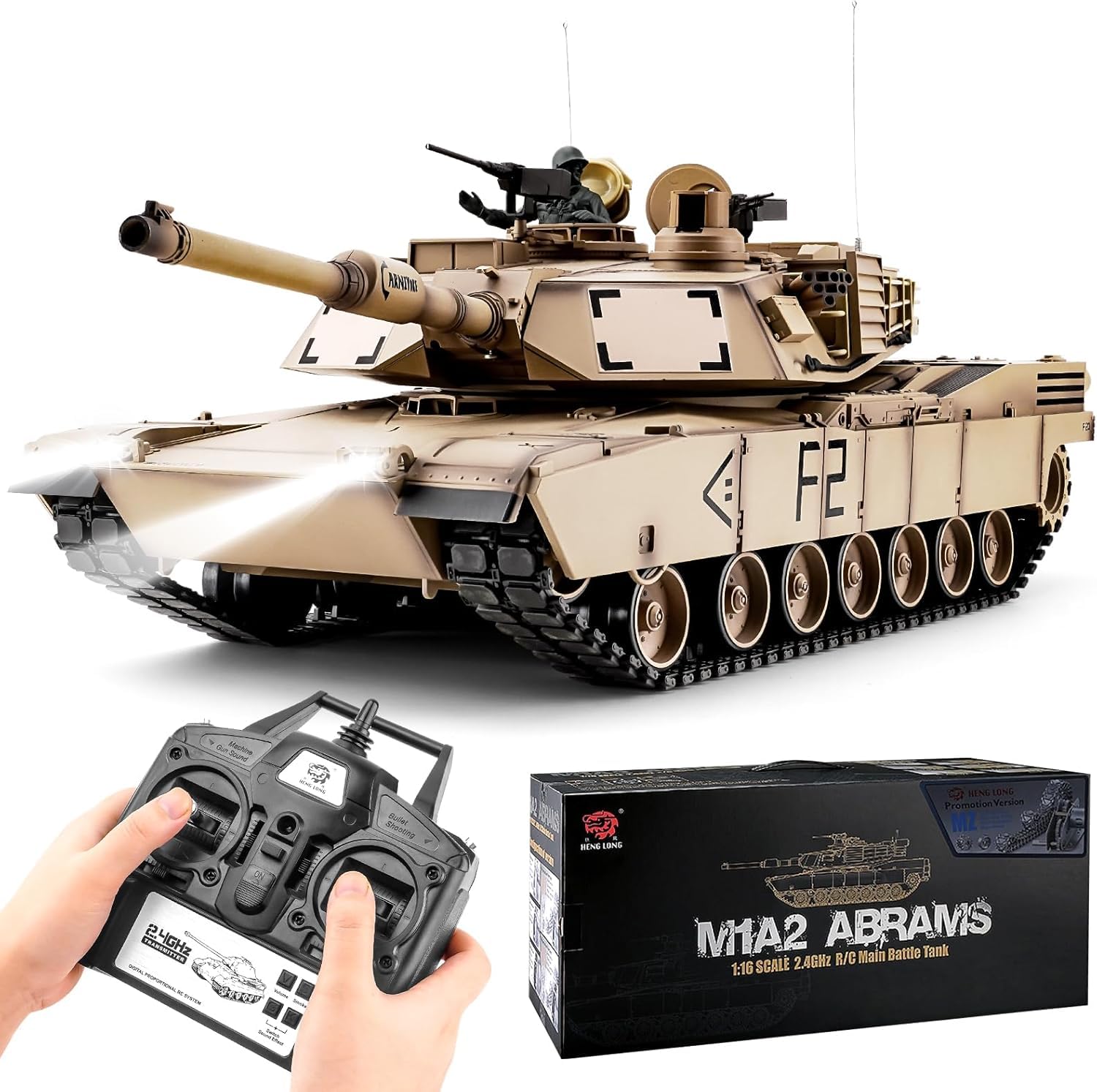 Amazon.co.jp: HENGLONGラジコン戦車 1:16 M1A2エイブラムス主力戦車
