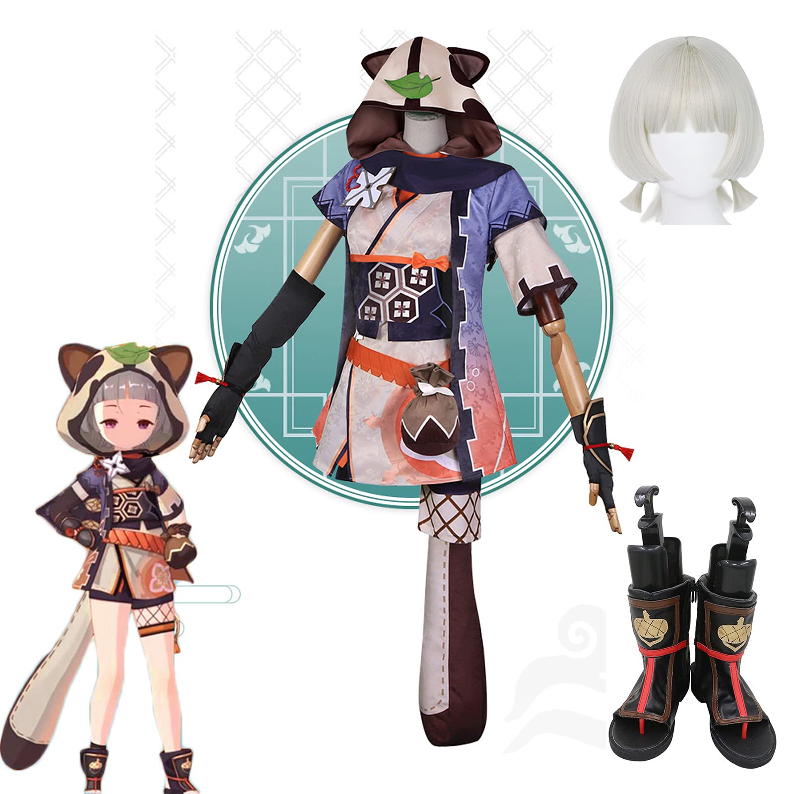 Amazon.co.jp: 原神 コスプレ 早柚 さゆ Sayu コスプレ 衣装【ウィッグ