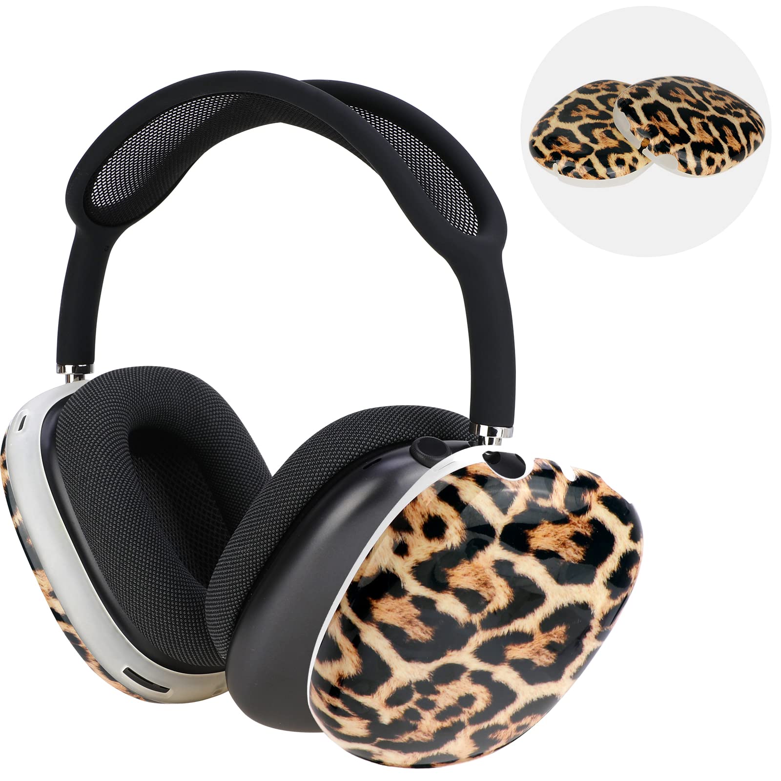 Amazon | OOTSR ラバーケースカバー AirPods Maxヘッドホン用 ヒョウ柄