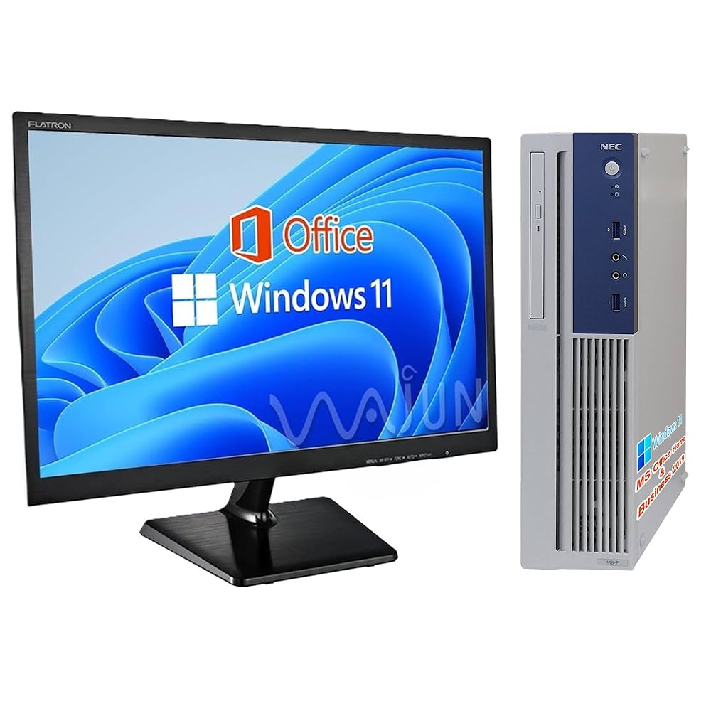 22インチモニター付きi3 NECデスクトップPCセット 【公式通販】